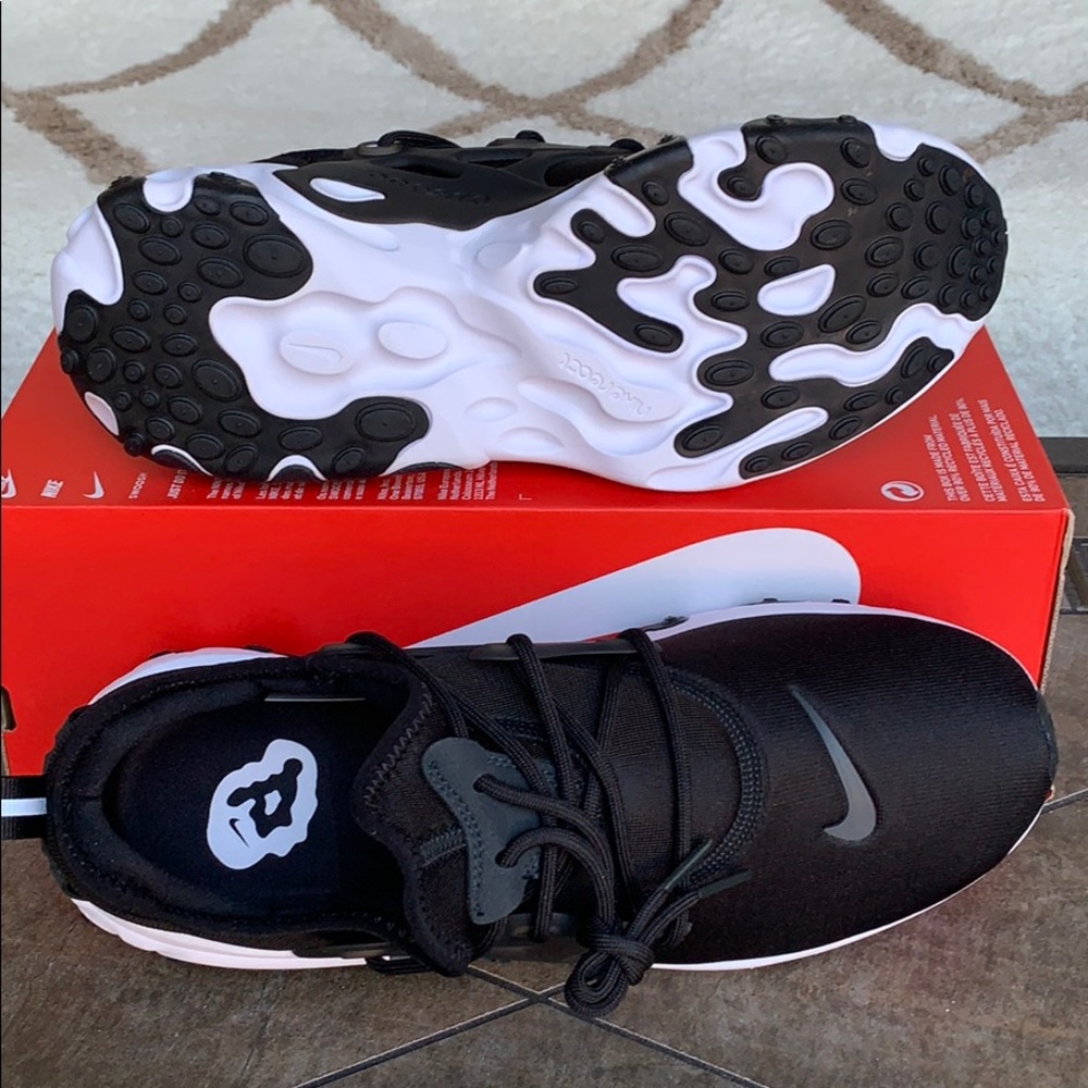 NIKE REACT PRESTO BLACK/OFF NOIR-WHITE MEN’s - Picture 10 of 16